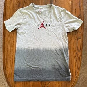 Jordan Red and Gray Ombre Men's T-Shirt